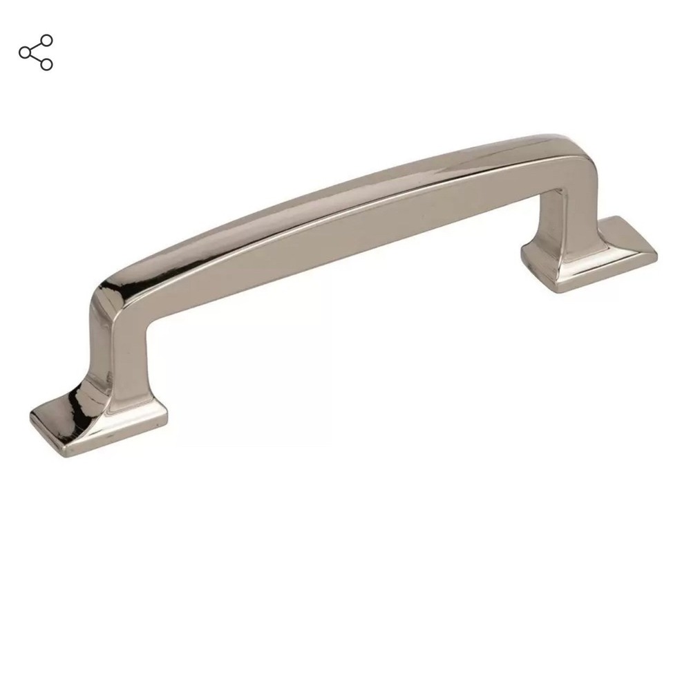NEW Polished Nickel 3 3/4" Drawer or Door Handle - Set of 8 Eight